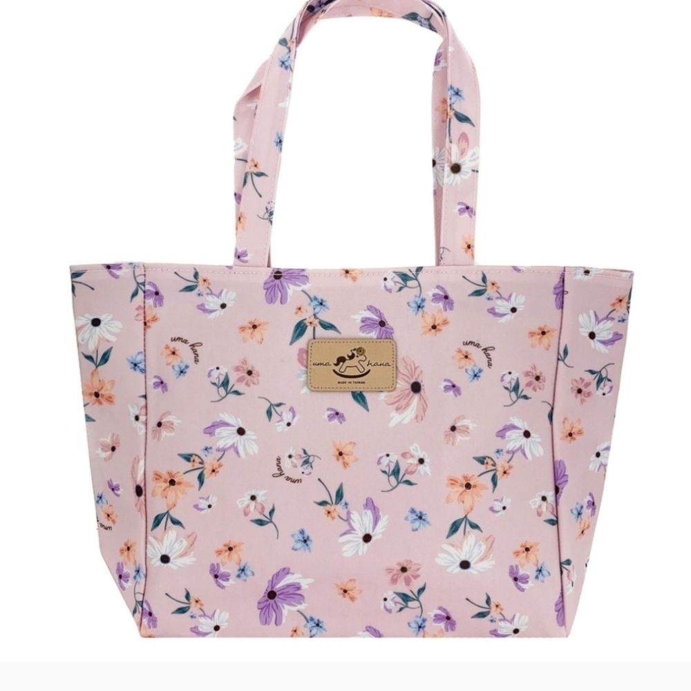 Waterproof Floral Medium Tote Shoulder Handbag